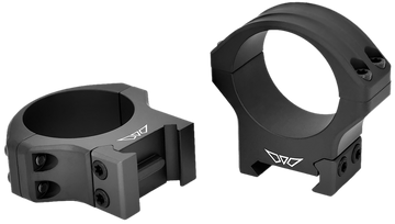 Warne 521M Maxima Horizontal 34mm Medium Matte Black Steel Scope Rings - Picatinny/Weaver