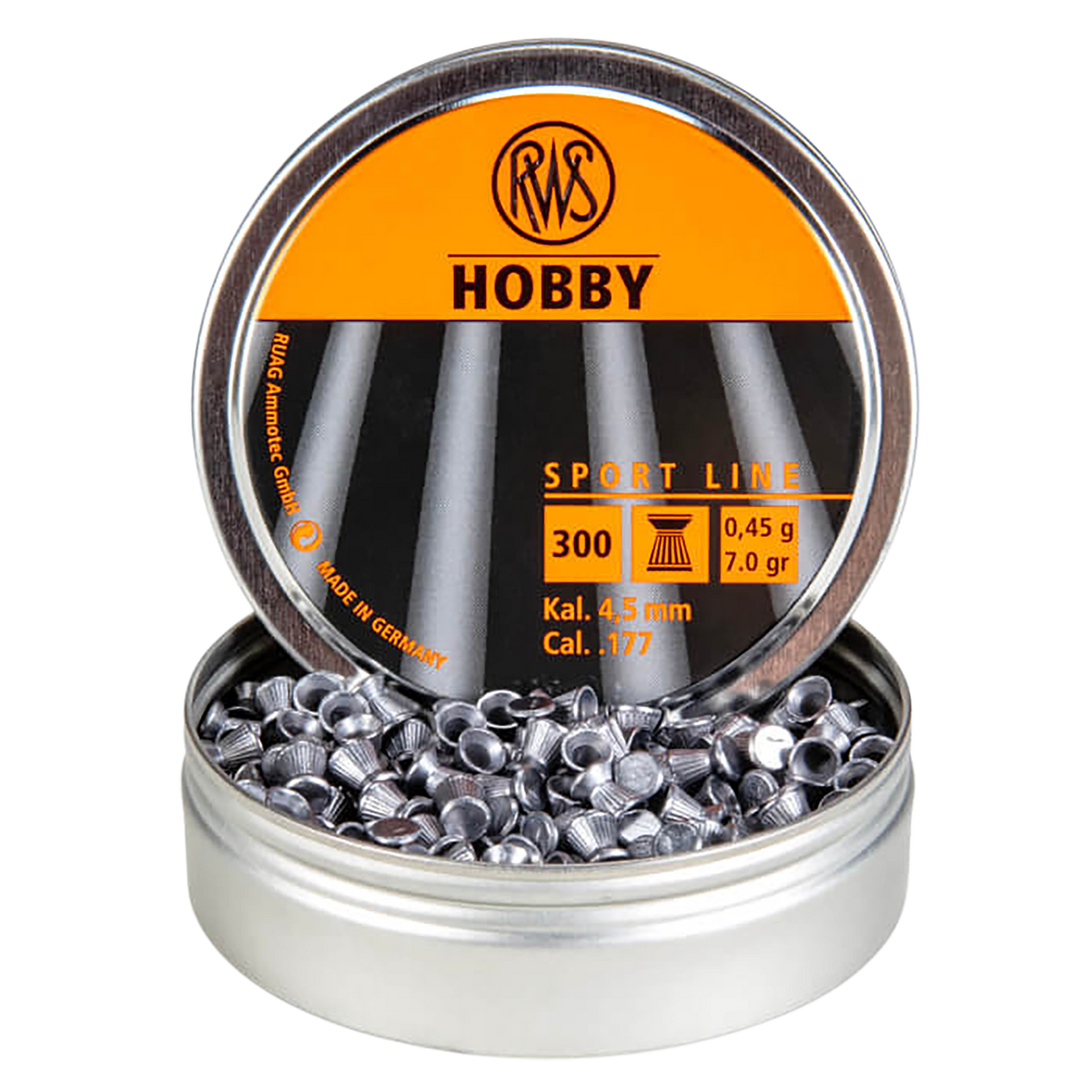 Umarex USA RWS Hobby Sport Line .177 Cal 7gr Wadcutter Pellet 300-Count