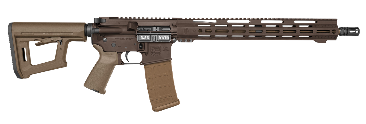 Diamondback DB15 Carbon 5.56 NATO 16" 30+1 Semi-Auto AR-15 Rifle - Brown/FDE