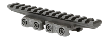 Midwest Industries MK2 1913 Riser 13-Slot Picatinny Rail Mount - Black Hard Coat Anodized
