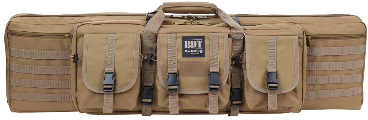 Bulldog BDT Tactical 36" Tan Nylon Single Rifle Case - Lockable, Padded