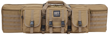 Bulldog BDT Tactical 36" Tan Nylon Single Rifle Case - Lockable, Padded