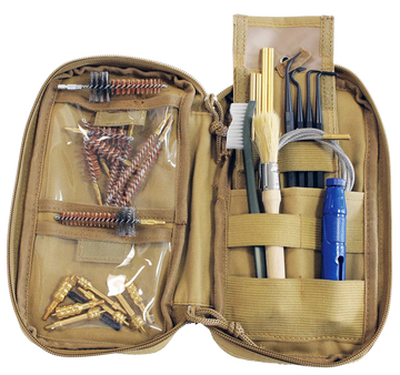Birchwood Casey Range Cleaning Kit Handgun/Rifle 29-Piece Tan