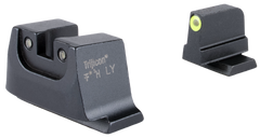 Trijicon Suppressor/Optic Height Night Sights - Green Tritium Yellow Outline Front / Green Tritium Black Outline Rear - S&W M&P C.O.R.E./M2.0