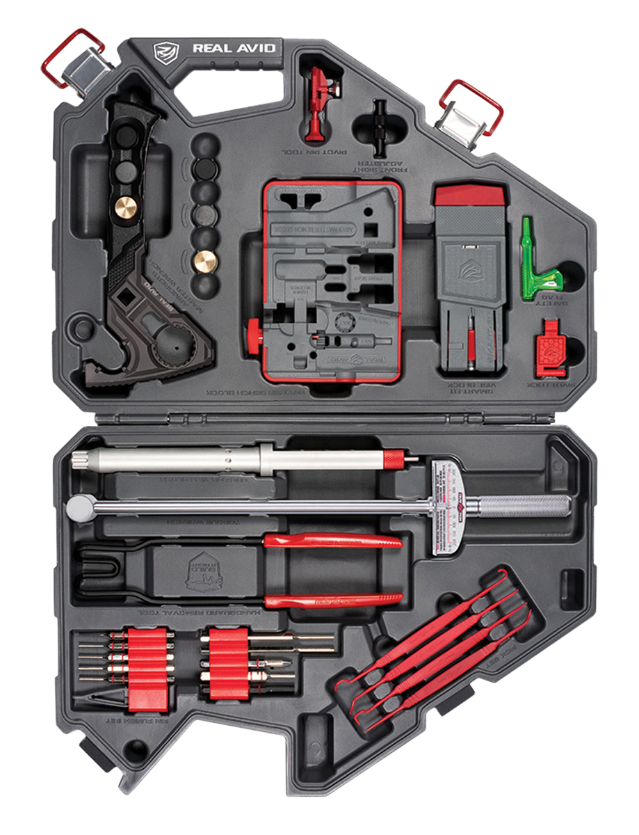 Real Avid Armorer's Master Kit AR-15 Gray/Red Hard Carry Case