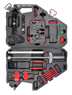 Real Avid Armorer's Master Kit AR-15 Gray/Red Hard Carry Case