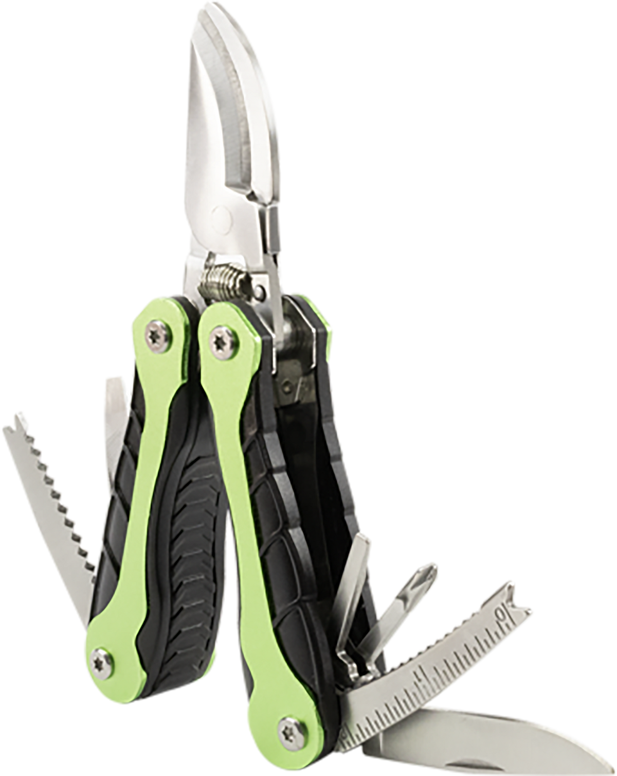 Accusharp 084C Gardener's Multi-Tool Black/Green Folding Plain Blade