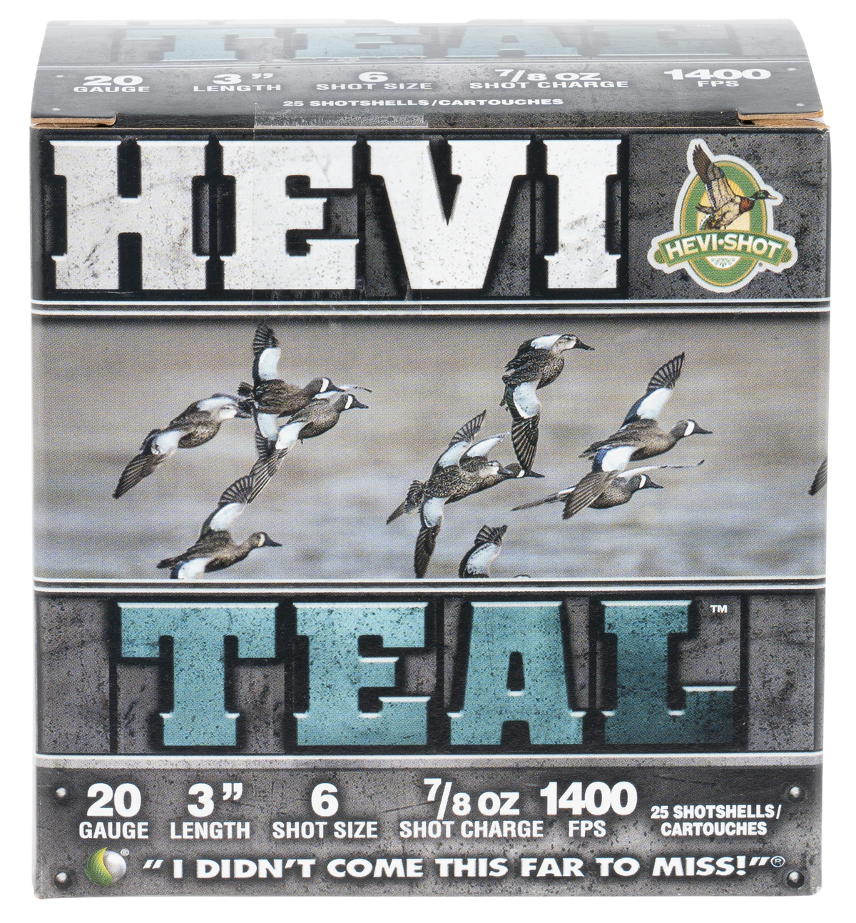 Hevishot HEVI-Teal 20 Gauge 3" 7/8 oz 6 Shot 1400 fps - Box or Case
