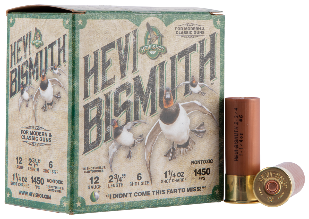 Hevishot HEVI-Bismuth 12 Gauge 2.75" 1-1/4 oz 6 Shot 1450 fps - Box or Case