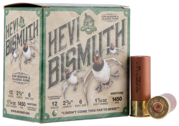 Hevishot HEVI-Bismuth 12 Gauge 2.75" 1-1/4 oz 6 Shot 1450 fps - Box or Case