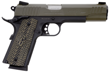 Taurus 1911 45 ACP 5" 8+1 SAO Pistol - Matte Black Frame / Green Cerakote Slide