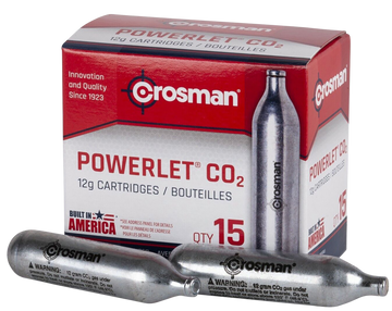 Crosman Powerlet CO2 12-Gram 15-Pack Cartridges