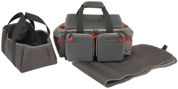 Allen 8325 Competitor Premium Molded Lockable Range Bag Gray w/Internal Tote & Fold-Up Gun Mat