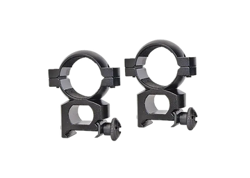Traditions A799DS Quick Peep 1" Scope Rings Aluminum Matte Black - 3/8" Grooved Receiver