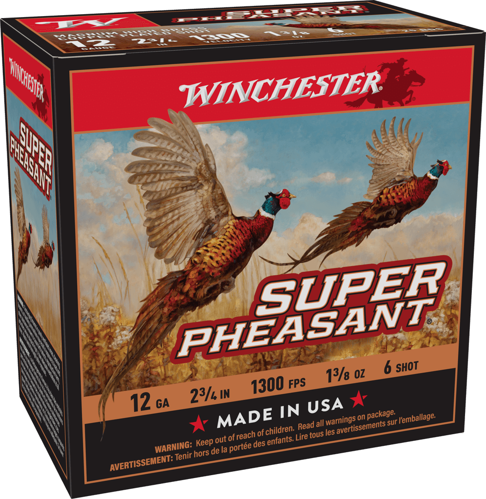 Winchester Ammo Super Pheasant Magnum 12 Gauge 2.75" 1-3/8 oz #6 Shot 25 Rd - Box or Case