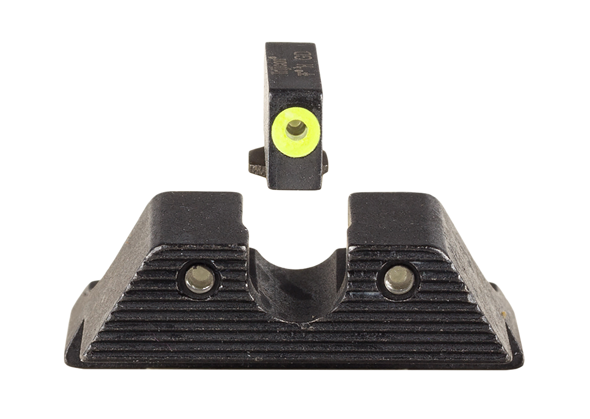 Trijicon HD XR Night Sight Set Green Tritium/Yellow Outline - Black Frame - Fits Glock 42/43/48/43X/43E (Excludes MOS)