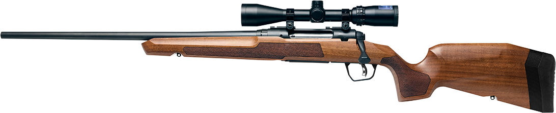 Savage Axis 2 XP Combo 25-06 Rem 22" 4+1 Bolt Action Rifle w/ Weaver 3-9x40mm Scope - Left Hand - Hardwood
