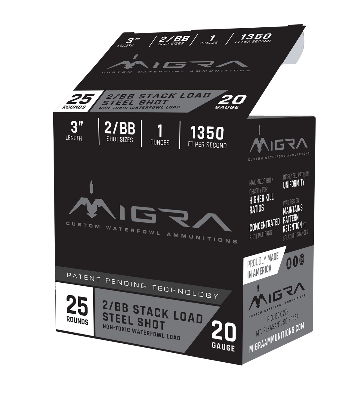 Migra Ammunition M20S46 Combinational 20 Gauge 3" 1 oz #4/6 Shot 25 Rd - Box or Case
