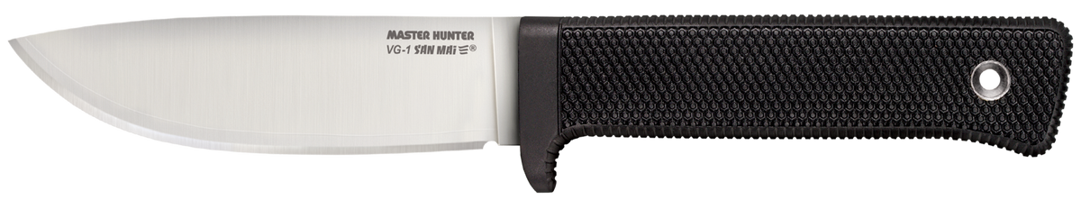 Cold Steel 36JSK Master Hunter 4.5" Fixed Plain Drop Point VG-1 San Mai III Blade/Black Kray-Ex Handle