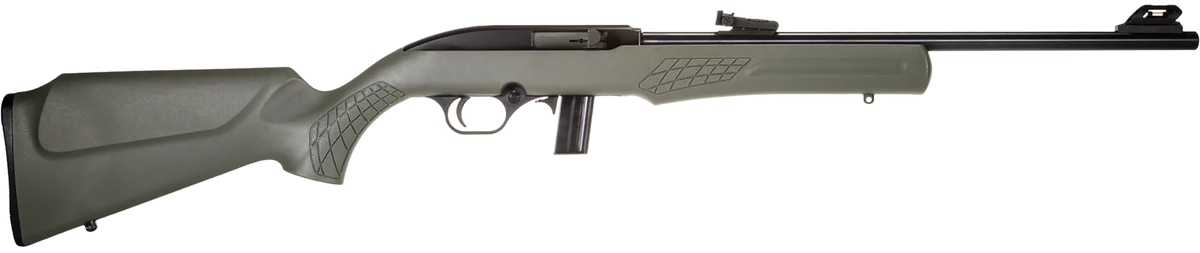 Rossi RS22L1811OD RS22 22 LR 18" 10+1 Semi-Auto Rifle - OD Green Monte Carlo Stock Matte Black RH