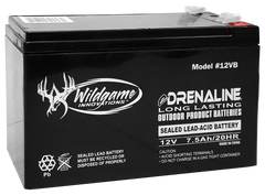 Wildgame Innovations Edrenaline 12V 7.5Ah Rechargeable SLA Battery - Black