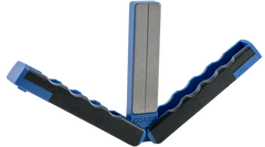Accusharp 051C Paddle Folding Diamond Sharpener Black/Blue Rubber Handle