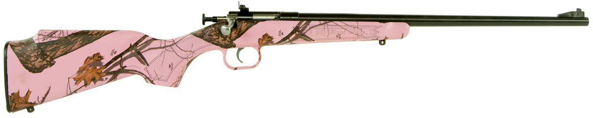 Crickett KSA2161 Youth 22 LR 16.12" 1-Rd Bolt Action Rifle - Mossy Oak Pink Blaze Stock