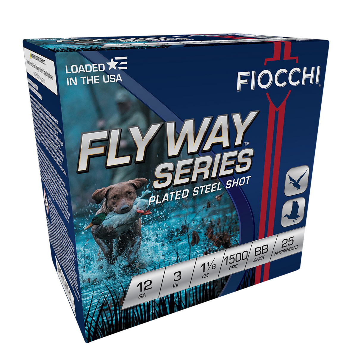 Fiocchi Flyway 12 Gauge 3" 1 1/8 oz BB Shot 25 Rd - Box or Case