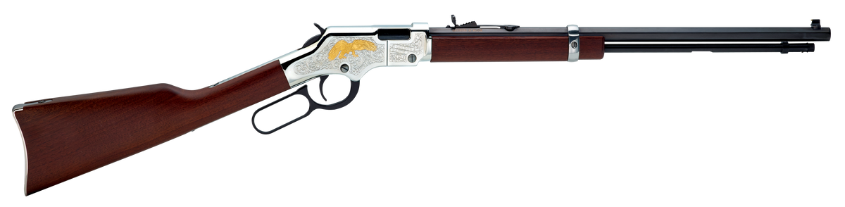 Henry H004GE Golden Eagle .22 S/L/LR 20" 16 LR/21 Short Lever Action Rifle