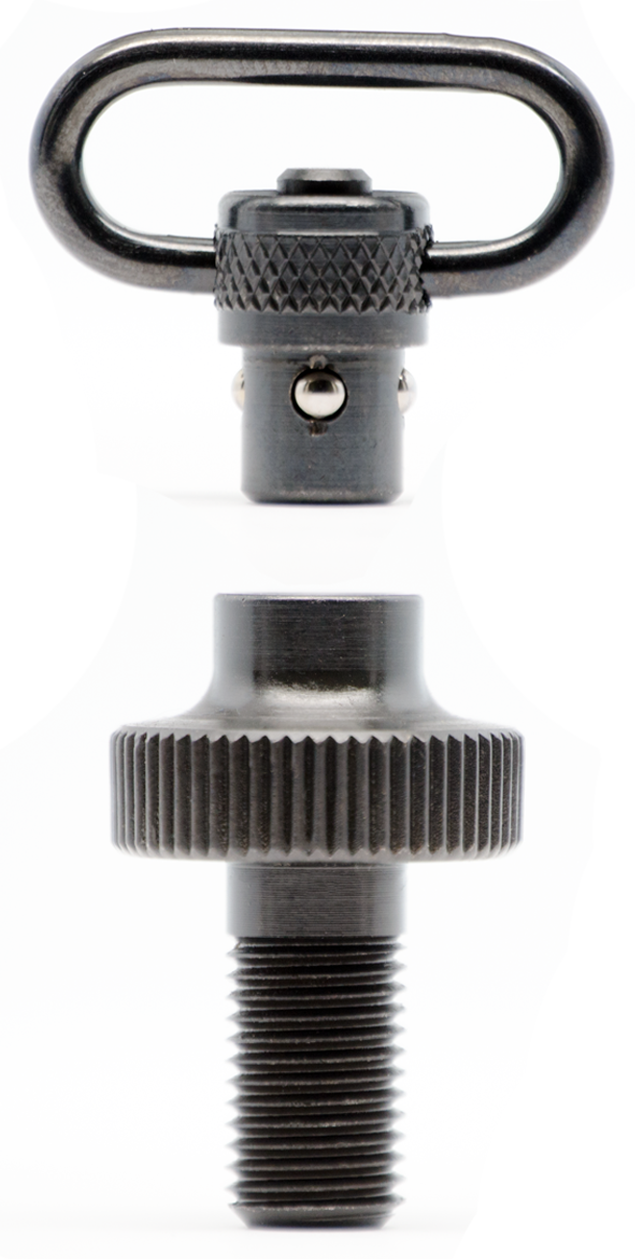 GrovTec GTSW308 Mag Cap 12 Gauge Mossberg 500 1" Push Button Black Oxide Steel