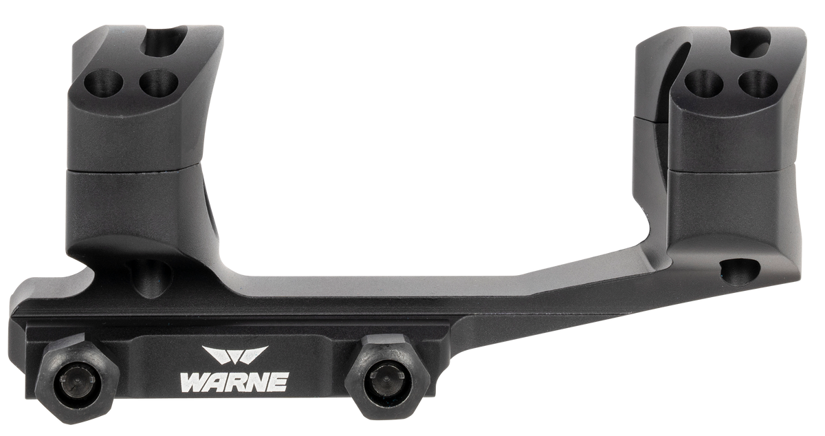 Warne X-SKEL Gen 2 Extended Skeletonized 34mm Scope Mount/Ring Combo - Black Anodized