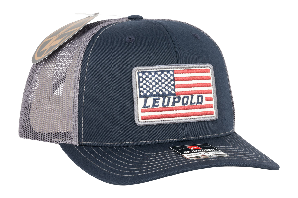 Leupold Hi Flag Trucker Hat - Navy/Gray