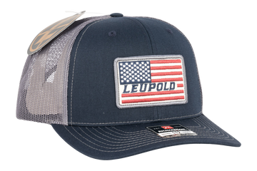 Leupold Hi Flag Trucker Hat - Navy/Gray