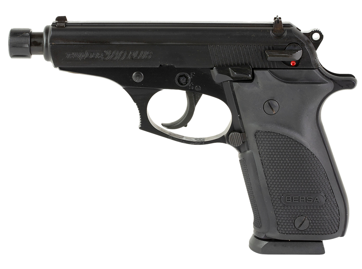 Bersa Thunder 380 Plus .380 ACP 4.25" 15+1 DA/SA Semi-Auto Pistol - Matte Black