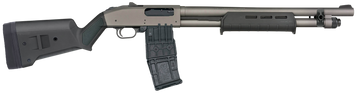 Mossberg 590M 12 Gauge 18.5" 10+1 Pump-Action Shotgun - Tungsten Gray Cerakote - Magpul SGA Stock