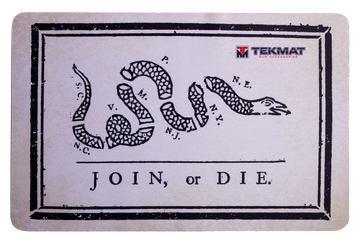 TekMat TEKR17JOIN Join or Die 11"x17" Rubber Handgun Cleaning Mat