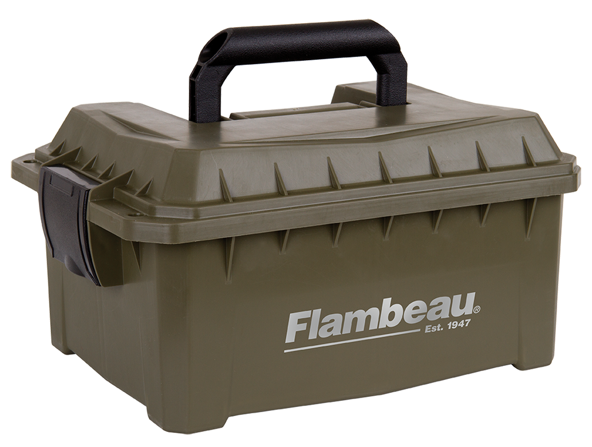 Flambeau 7415SB Shotshell Ammo Can 12/20 Gauge Tan - Holds 4 Boxes