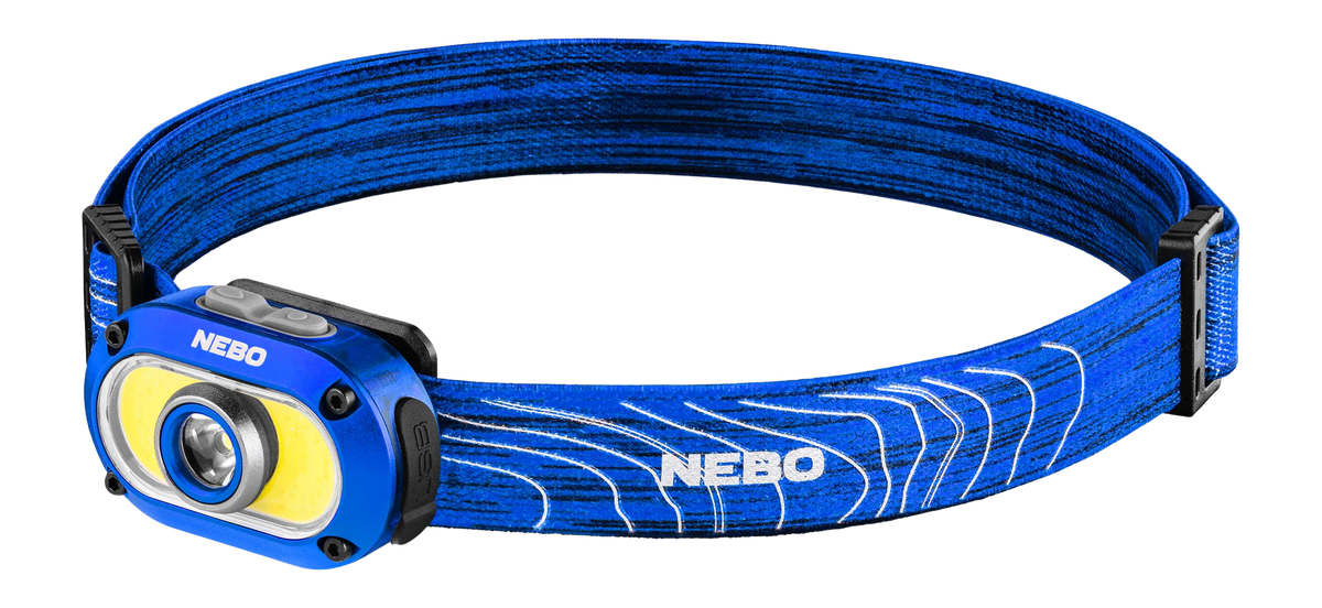 NEBO Mycro 550 Rechargeable LED Headlamp & Cap Light 550 Lumens - Gray Aluminum