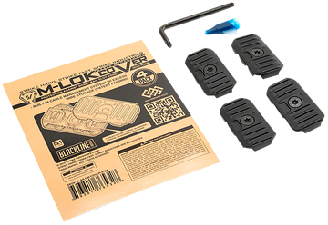 Strike Industries M-LOK Cable Management Cover Short 1.57" Black Polymer
