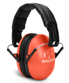 Walkers Game Ear Youth/Women Folding Muff 23 dB Over the Head Coral/Black Polymer