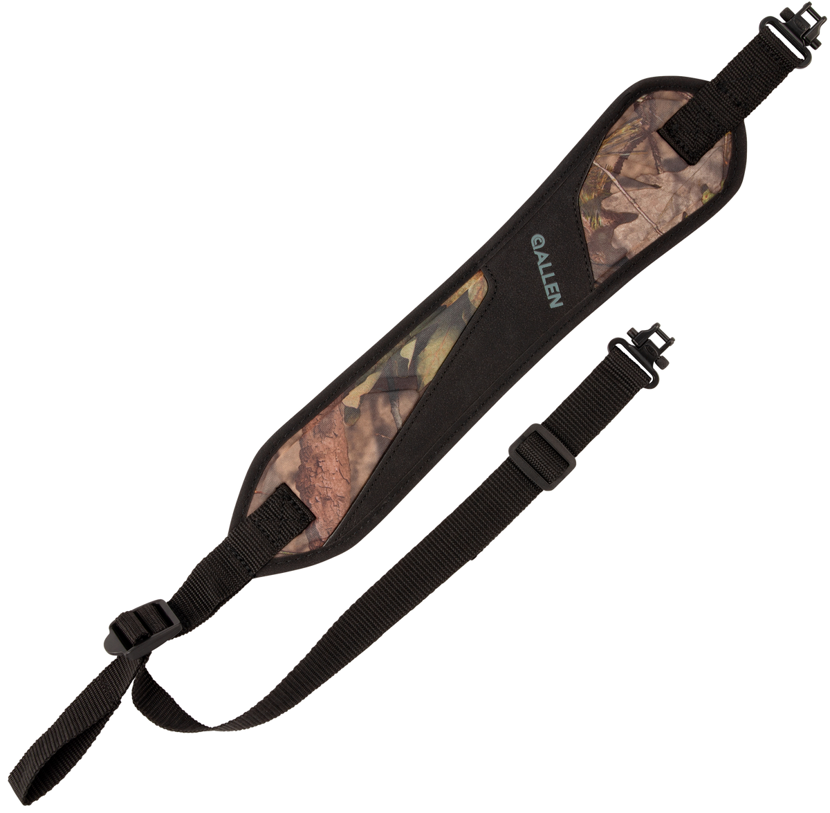 Allen Glenwood Lightweight Rifle/Shotgun Sling - Mossy Oak Break-Up/Black 15-38 in Adjustable w/Swivels