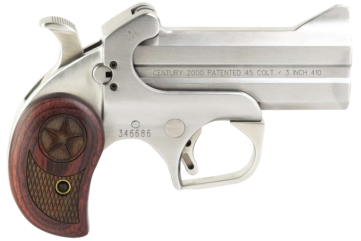 Bond Arms C2K Original 45 Colt/410 Bore 3.5" 2-Rd Derringer - Stainless/Rosewood