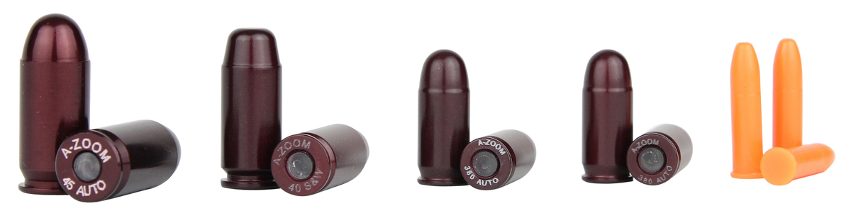 A-Zoom 16185 Military/LE Variety Pack Snap Caps 9mm/.40 S&W/.45 ACP/.223/.308/12Ga 12-Pack