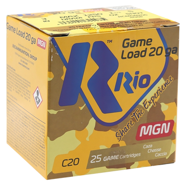 Rio Ammunition Game Load 20 Gauge 3" 1-1/4 oz #5 Shot - Box or Case