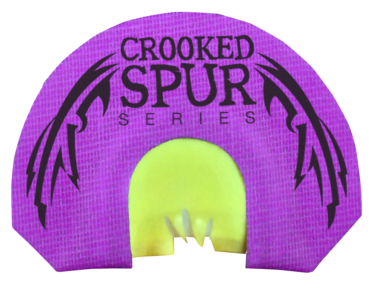 Foxpro Crooked Spur V-Fang Diaphragm Turkey Mouth Call - Triple Reed - Purple