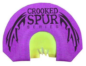 Foxpro Crooked Spur V-Fang Diaphragm Turkey Mouth Call - Triple Reed - Purple