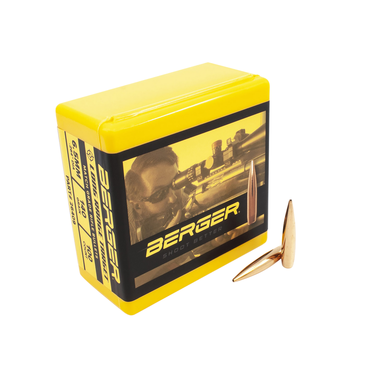 Berger Bullets Target Match Grade 6.5 Creedmoor 140gr Tangent Long Range Boat Tail - 100/Box
