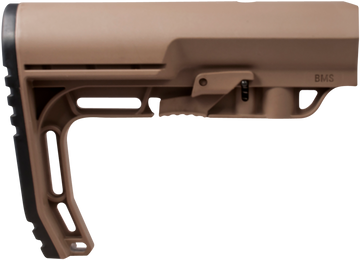 Mission First Tactical BMSSDE Battlelink Minimalist Stock Collapsible Scorched Dark Earth Synthetic for AR-15/M16/M4 - Commercial Tube (Not Included)
