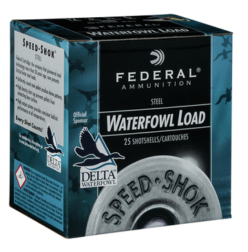 Federal Speed-Shok 12 Gauge 2.75" 1 1/8 oz #2 Steel Shot Shotshells - Box or Case