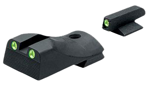 Kimber 1911 Slant Fixed Night Sight Set Green Tritium Black Outline